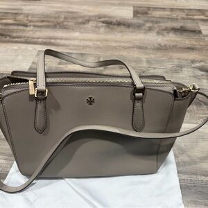 Tory Burch Gray Satchel Bag